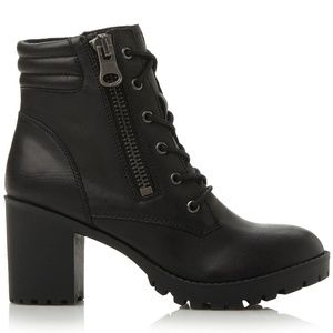 Steve Madden Noodless Booties in Black Leather